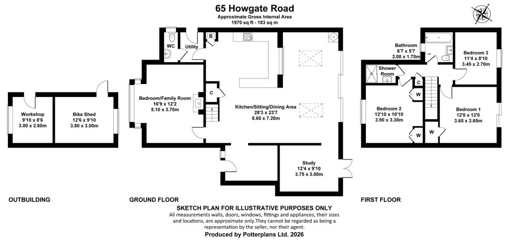 Floorplans For Bembridge, Isle Of Wight
