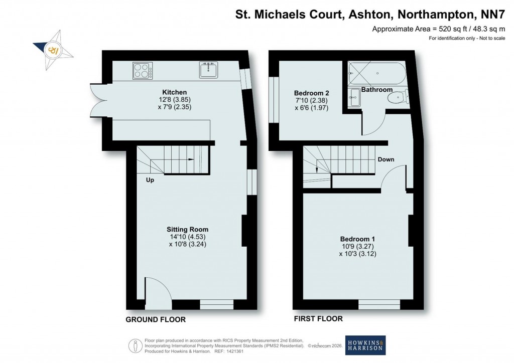 Floorplans For St. Michaels Court, Ashton, NN7