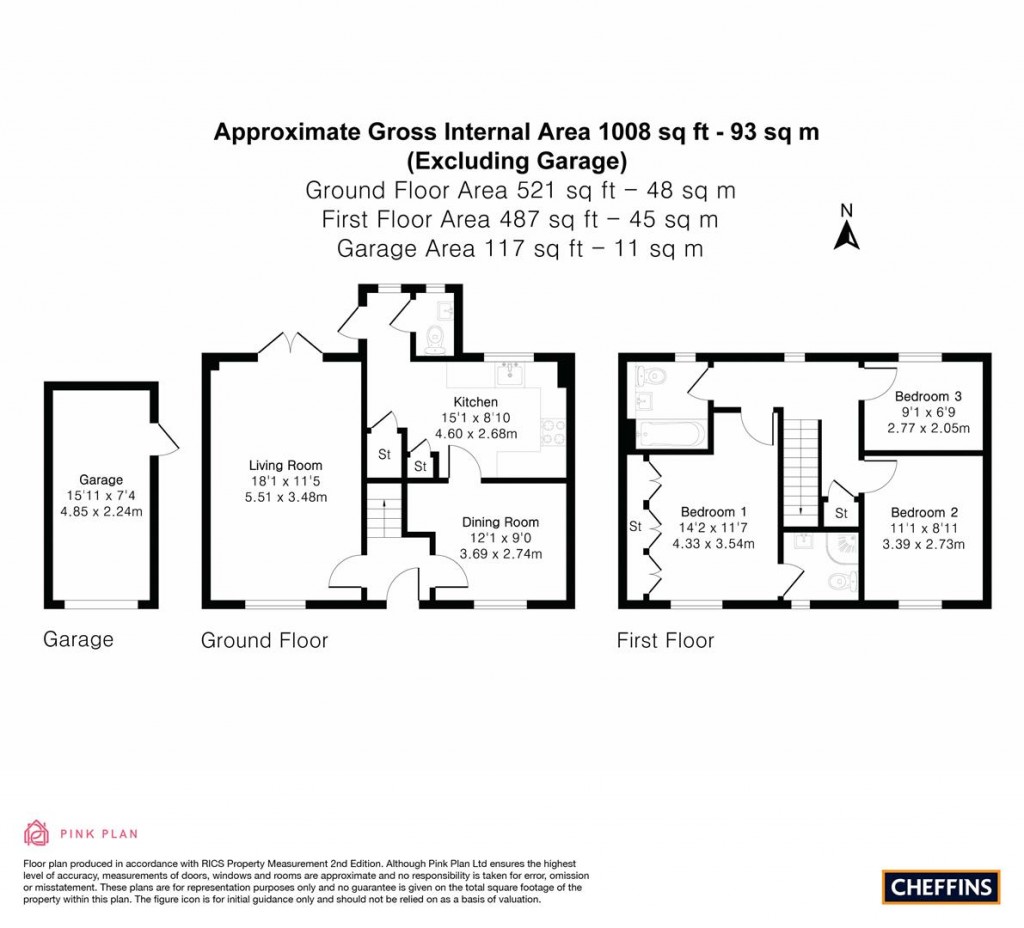 Floorplans For St. Andrews Close, Sutton, Ely
