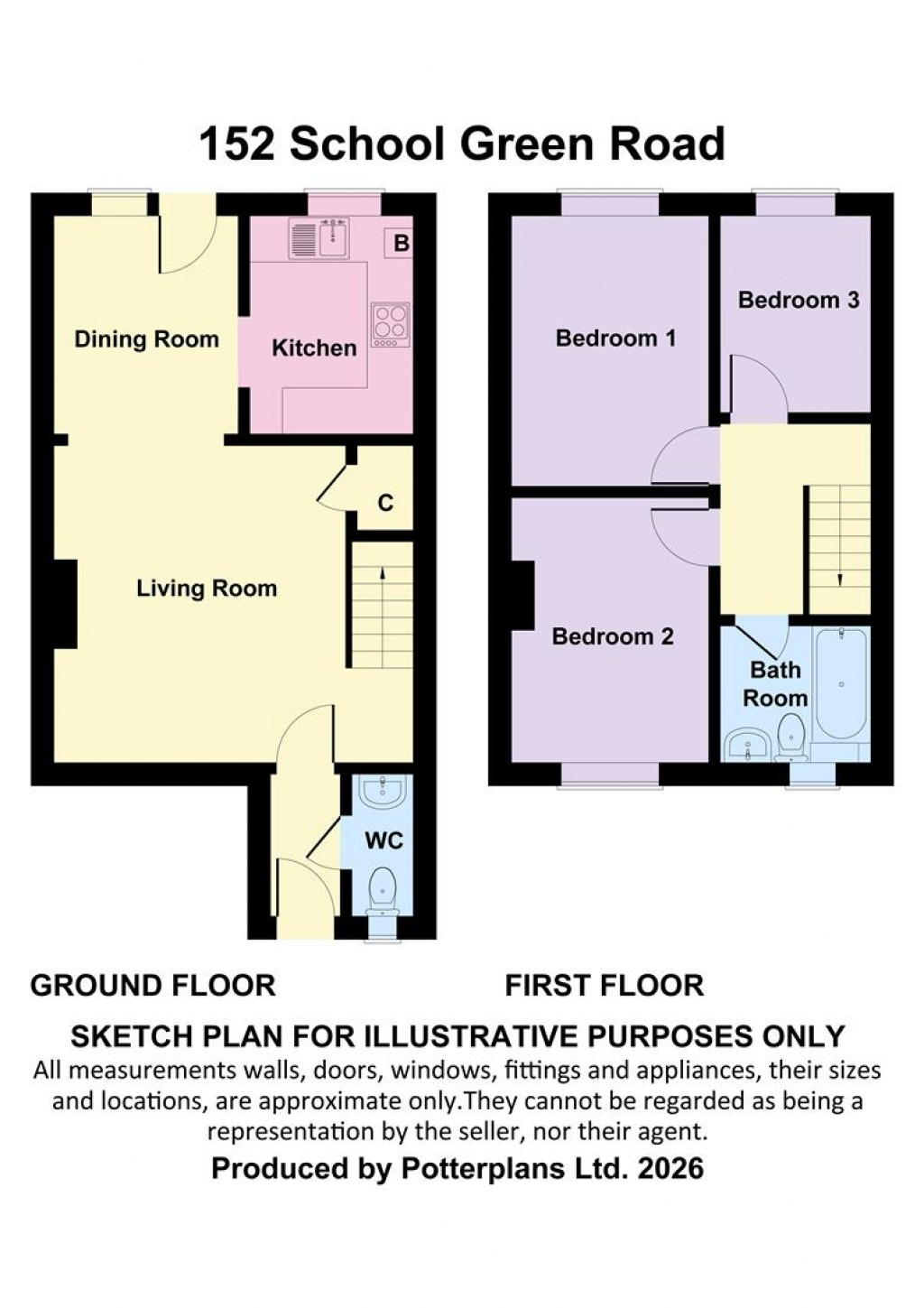 Floorplans For Freshwater, Isle of Wight