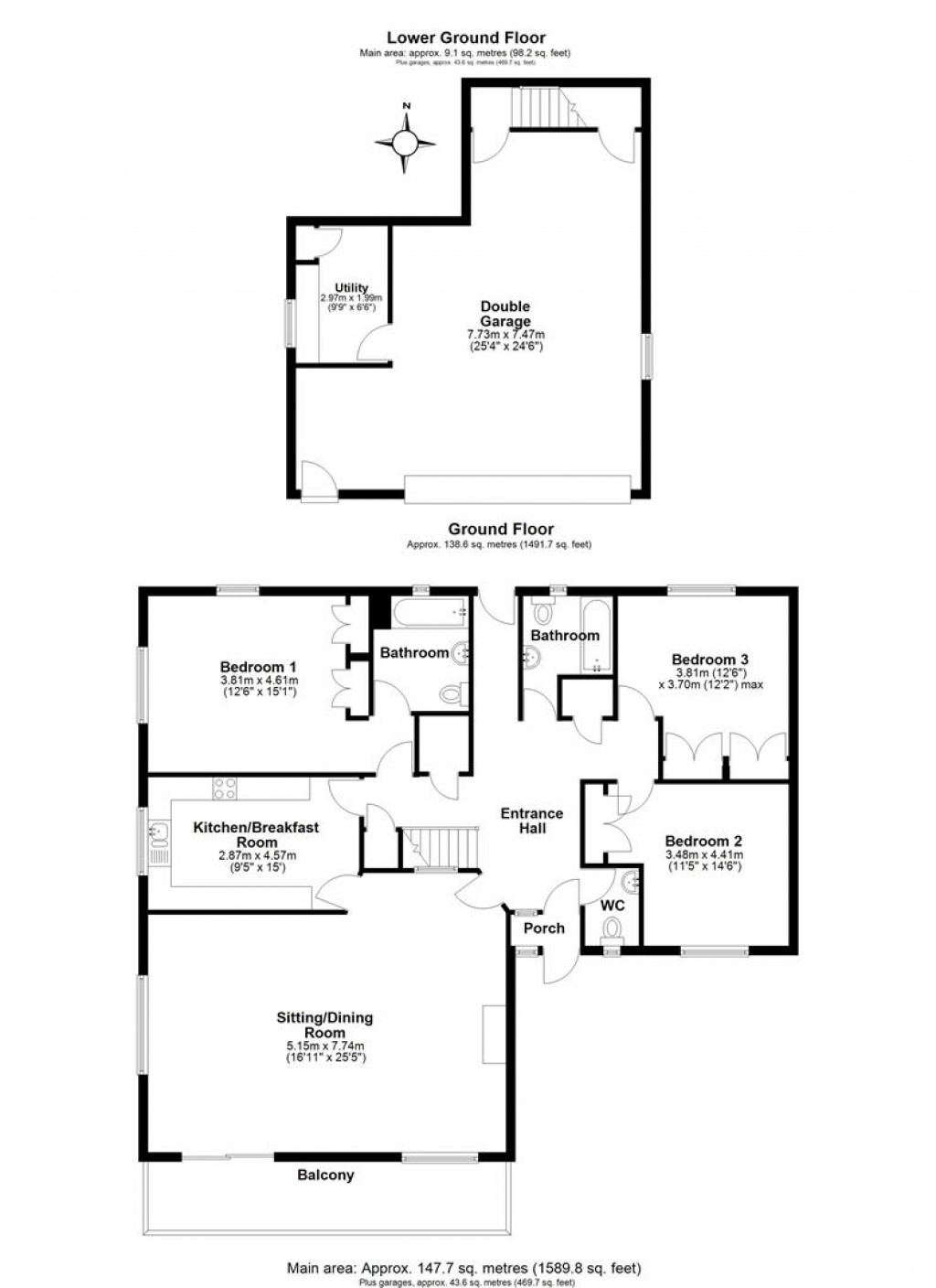 Floorplans For Galmpton, Kingsbridge