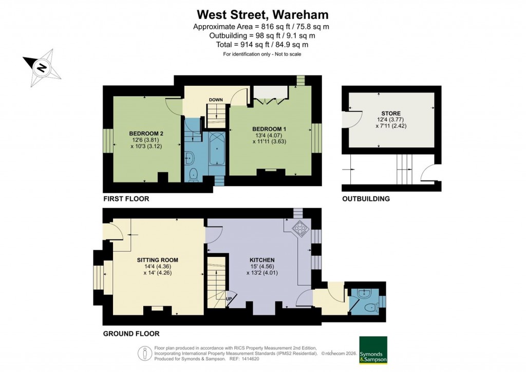 Floorplans For West Street, Wareham
