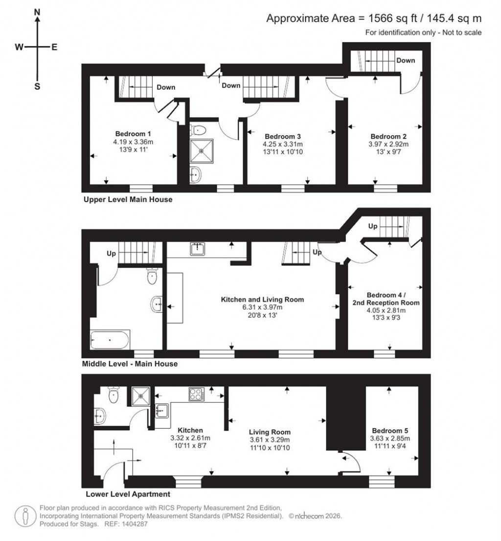 Floorplans For The Cliff, Mevagissey, St. Austell