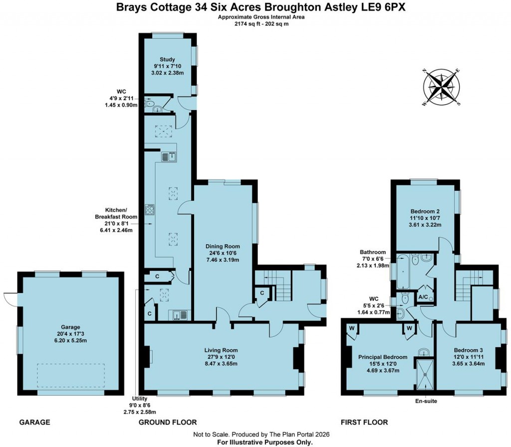 Floorplans For Six Acres, Broughton Astley, Leicester