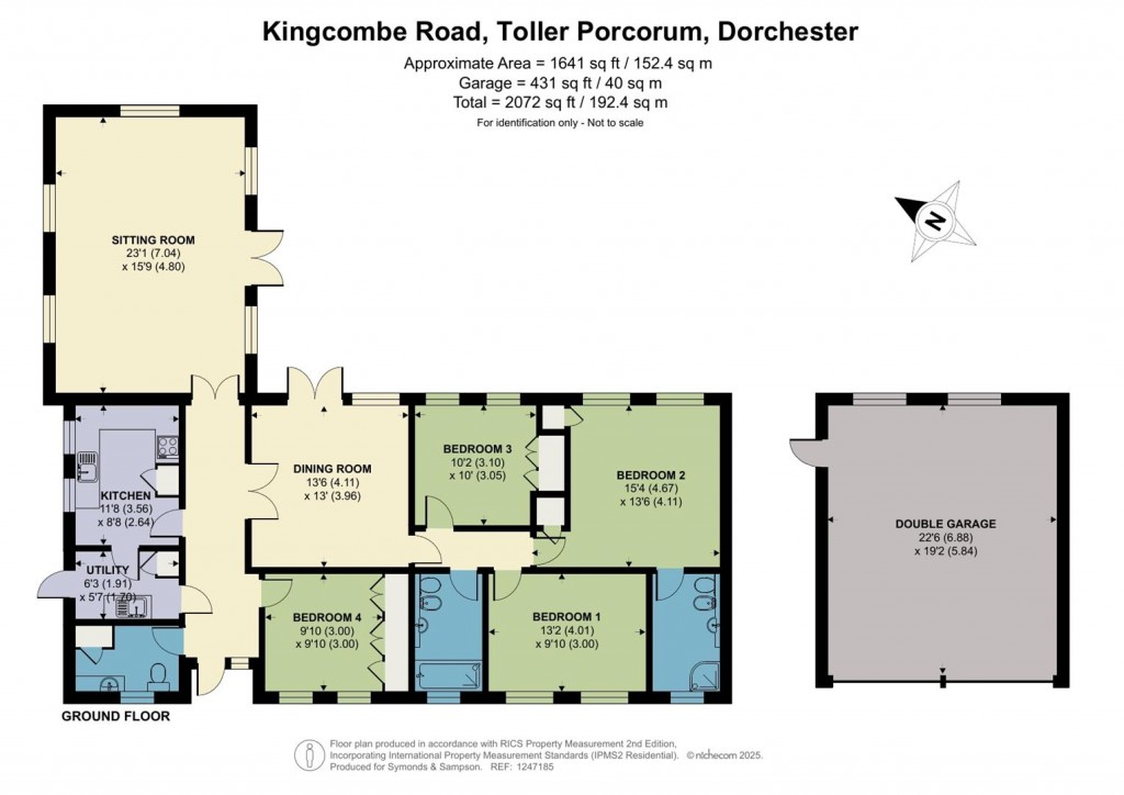 Floorplans For Kingcombe Road, Toller Porcorum, Dorchester