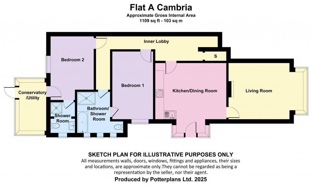 Floorplans For Totland,Isle of Wight
