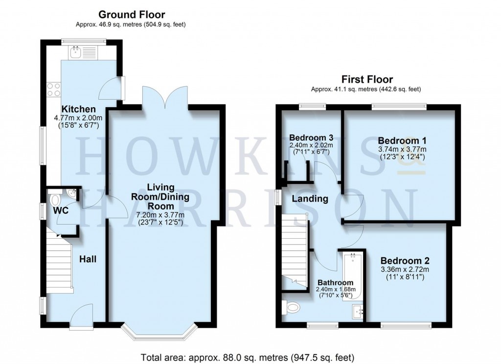 Floorplans For Crescent Road, Hugglescote, Coalville, LE67