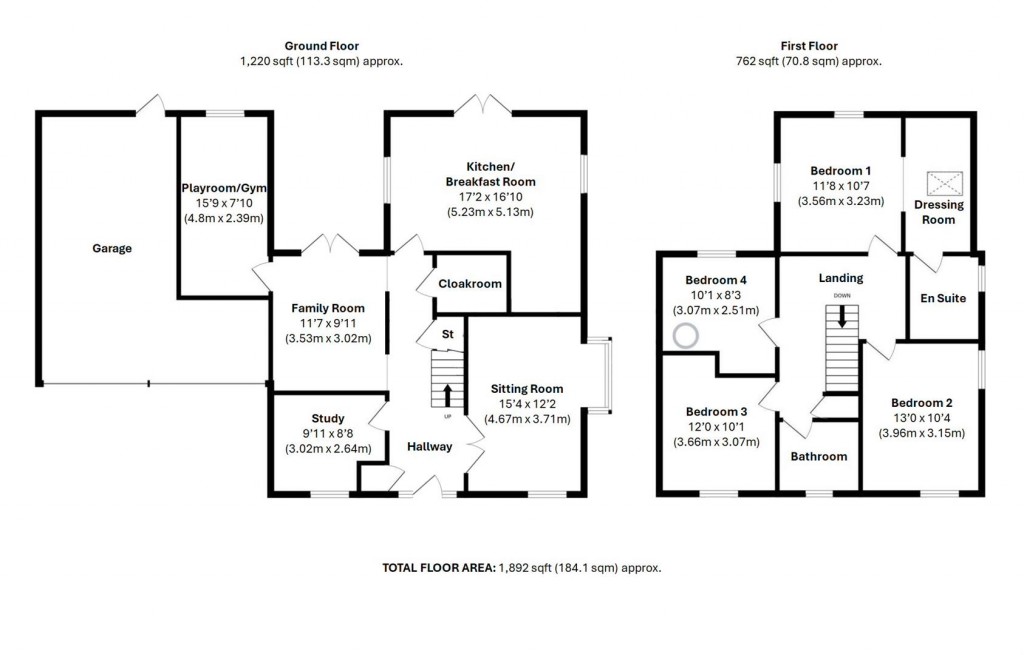 Floorplans For Lincoln Gardens, Thaxted, Dunmow