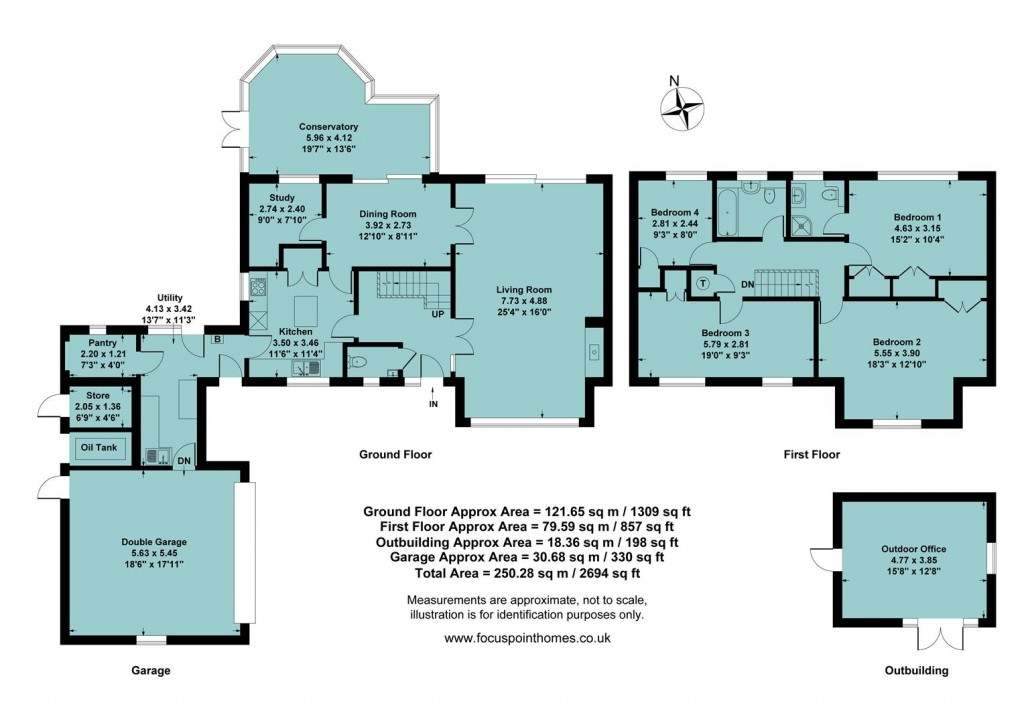 Floorplans For Stanwell Lane, Great Bourton - countryside views