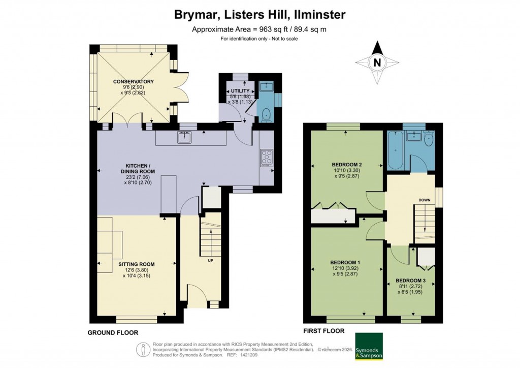 Floorplans For Listers Hill, Ilminster