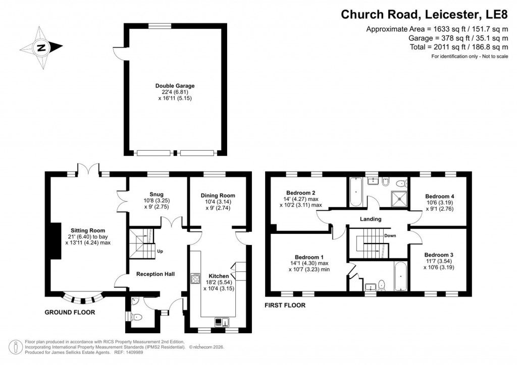Floorplans For Church Road, Kibworth Beauchamp, Leicestershire