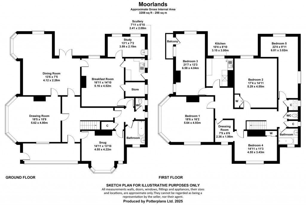 Floorplans For The Duver, St. Helens, Isle of Wight