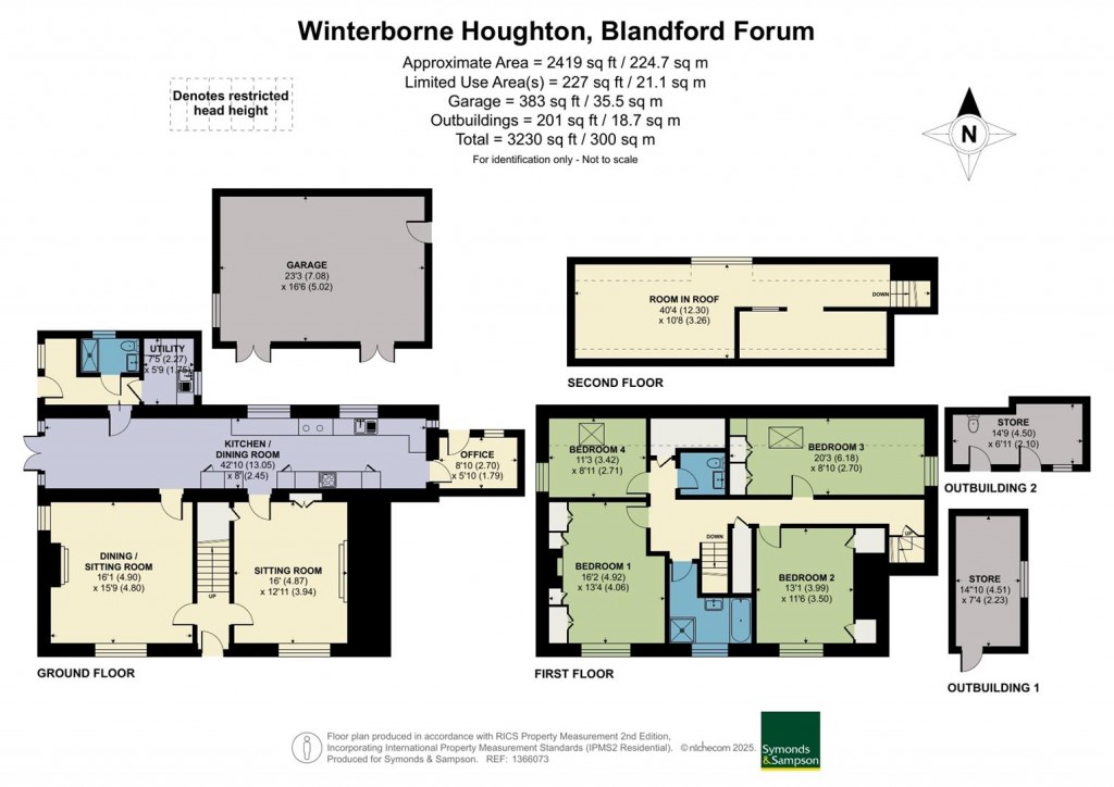 Floorplans For Winterborne Houghton, Blandford Forum