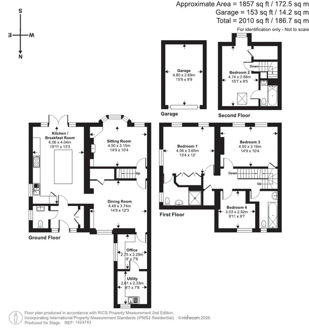 Floorplans For South Villas, Cotford St. Luke, Taunton