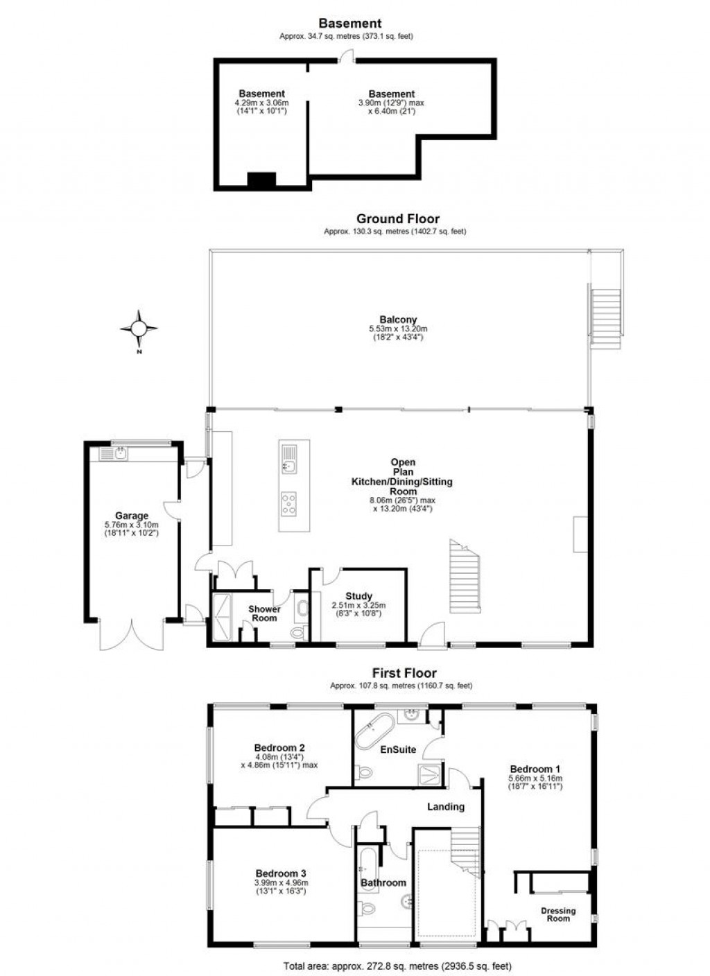 Floorplans For Dunstone Park Road, Paignton