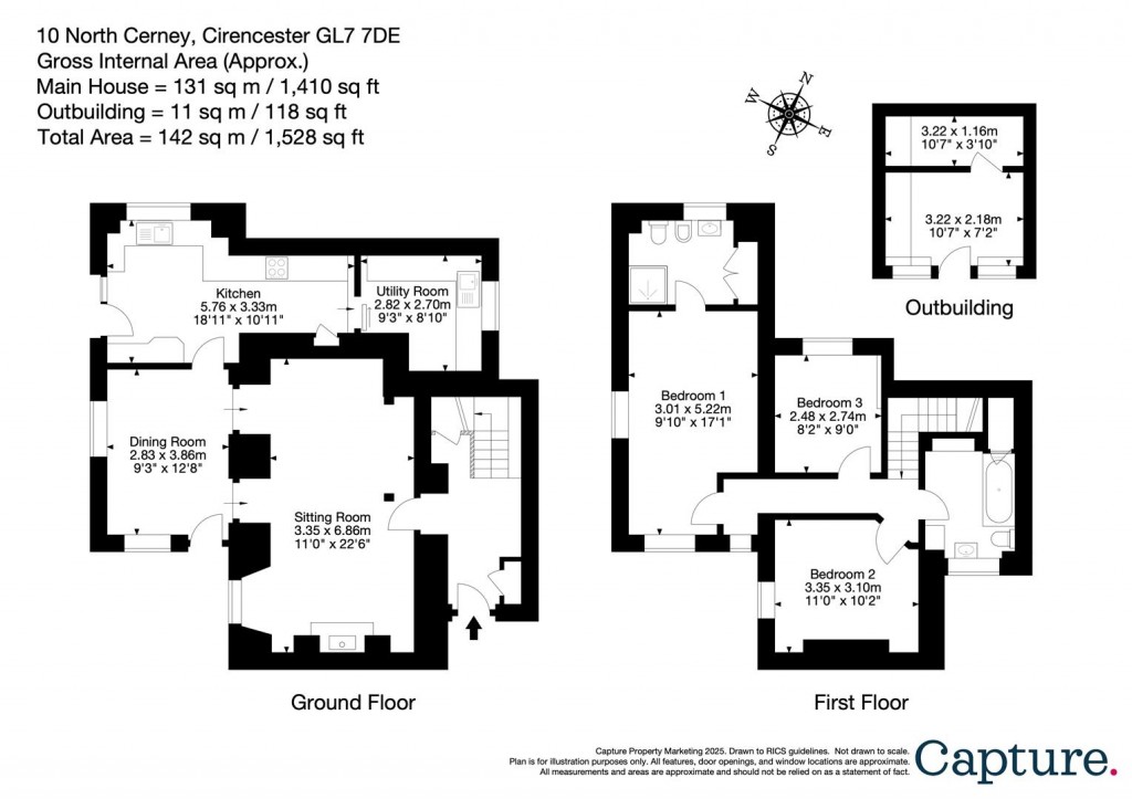 Floorplans For North Cerney, Cirencester