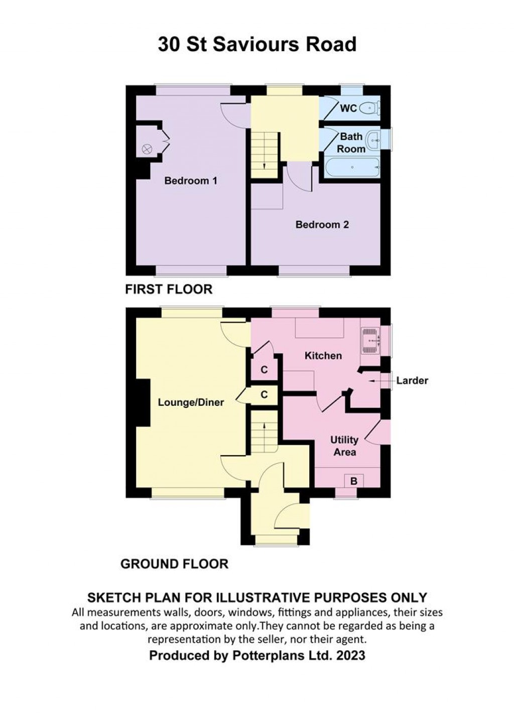 Floorplans For Totland Bay, Isle of Wight
