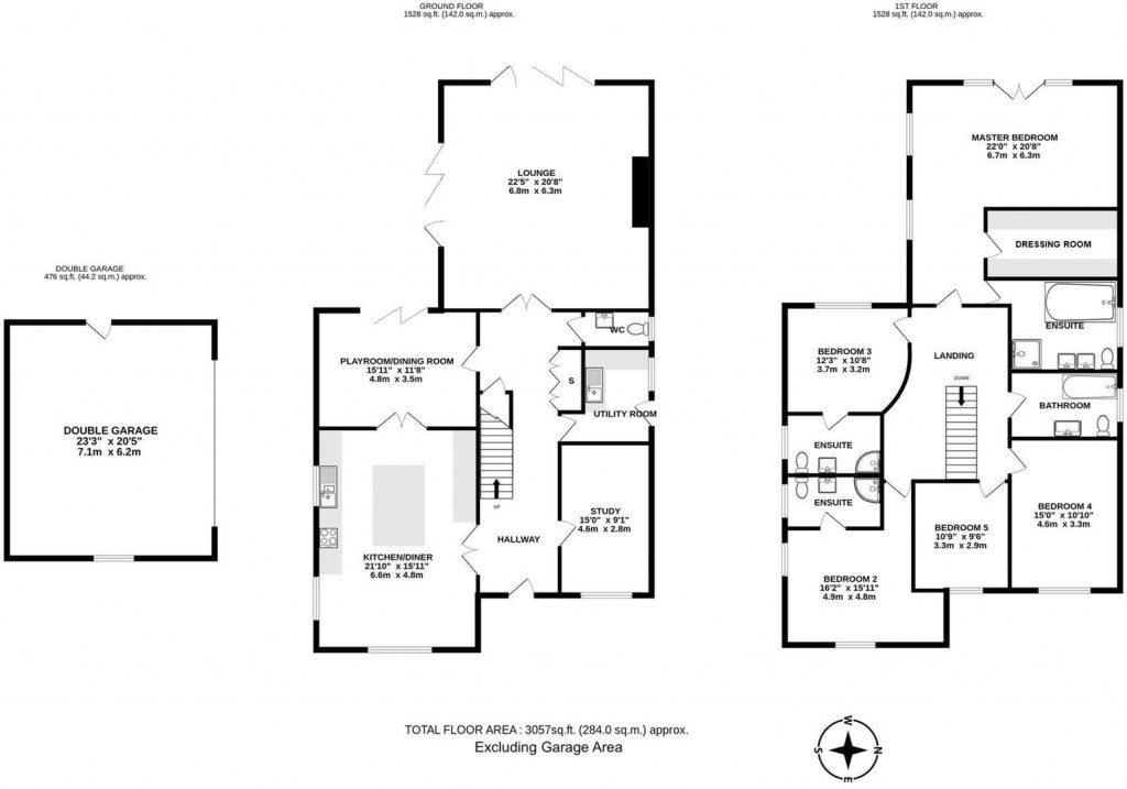 Floorplans For Whiteditch Lane, Newport, Saffron Walden