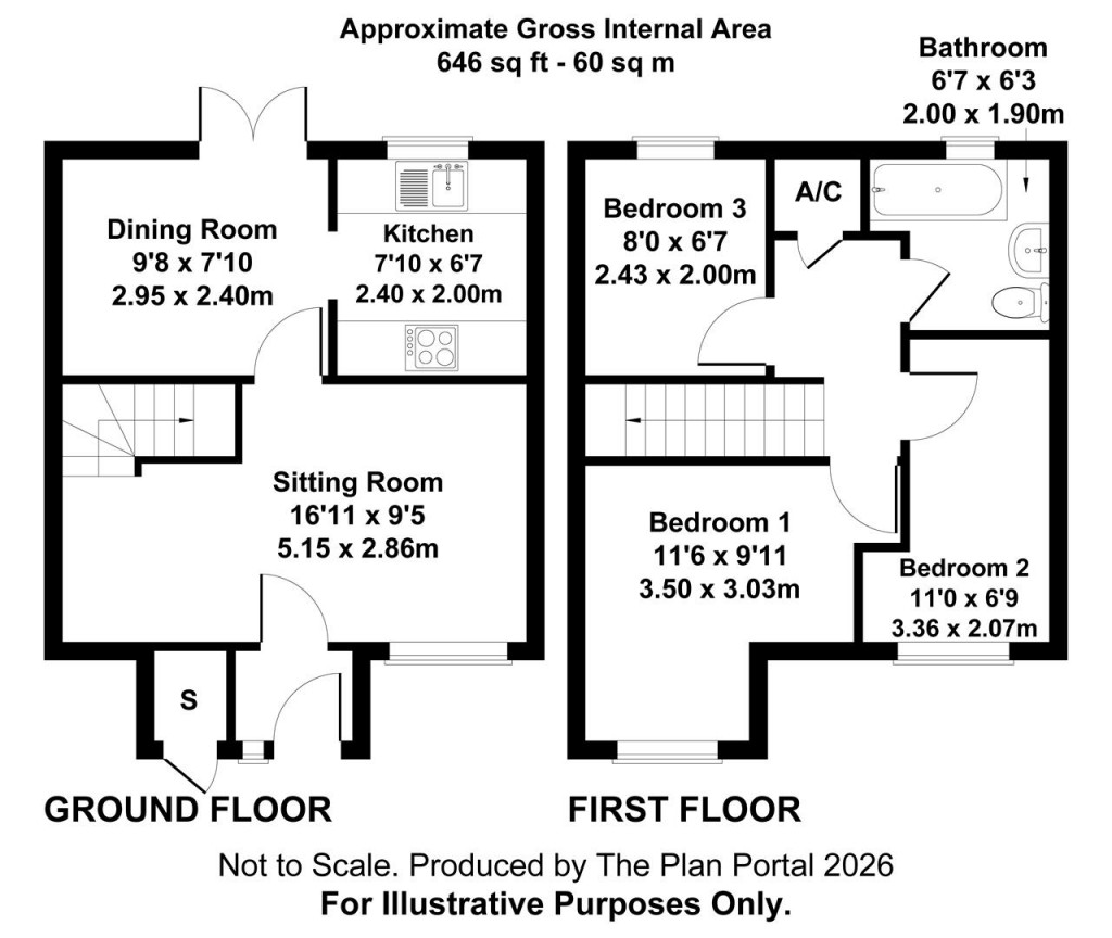 Floorplans For Old Farm Gardens, Blandford Forum