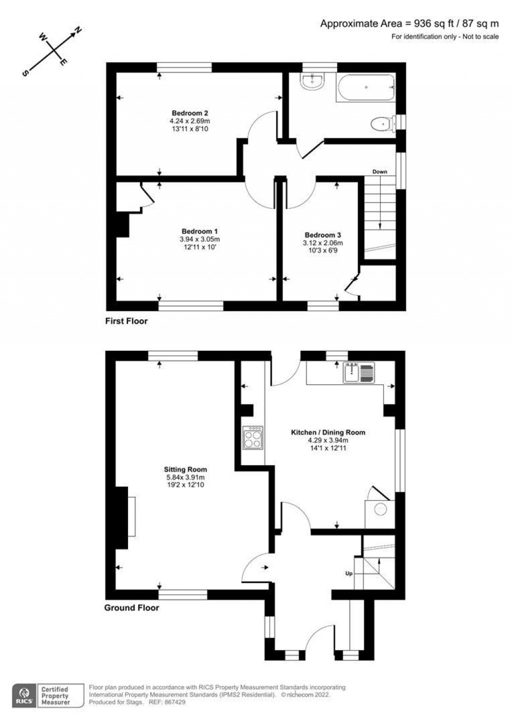 Floorplans For Whitebrook Terrace, Holcombe Rogus, Wellington