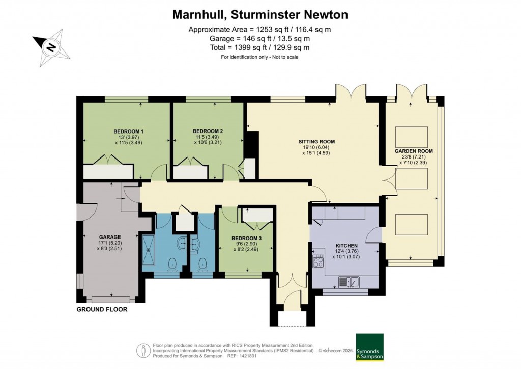 Floorplans For Burges Close, Marnhull, Dorset