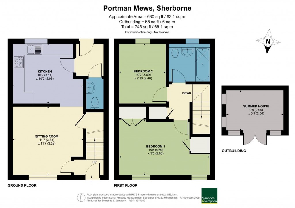 Floorplans For Portman Mews, Sherborne, Dorset