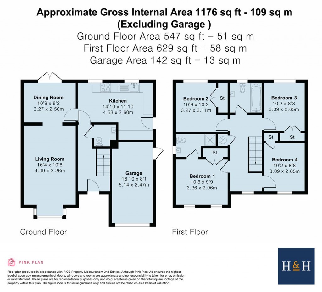 Floorplans For Cheriton Close, Daventry, NN11