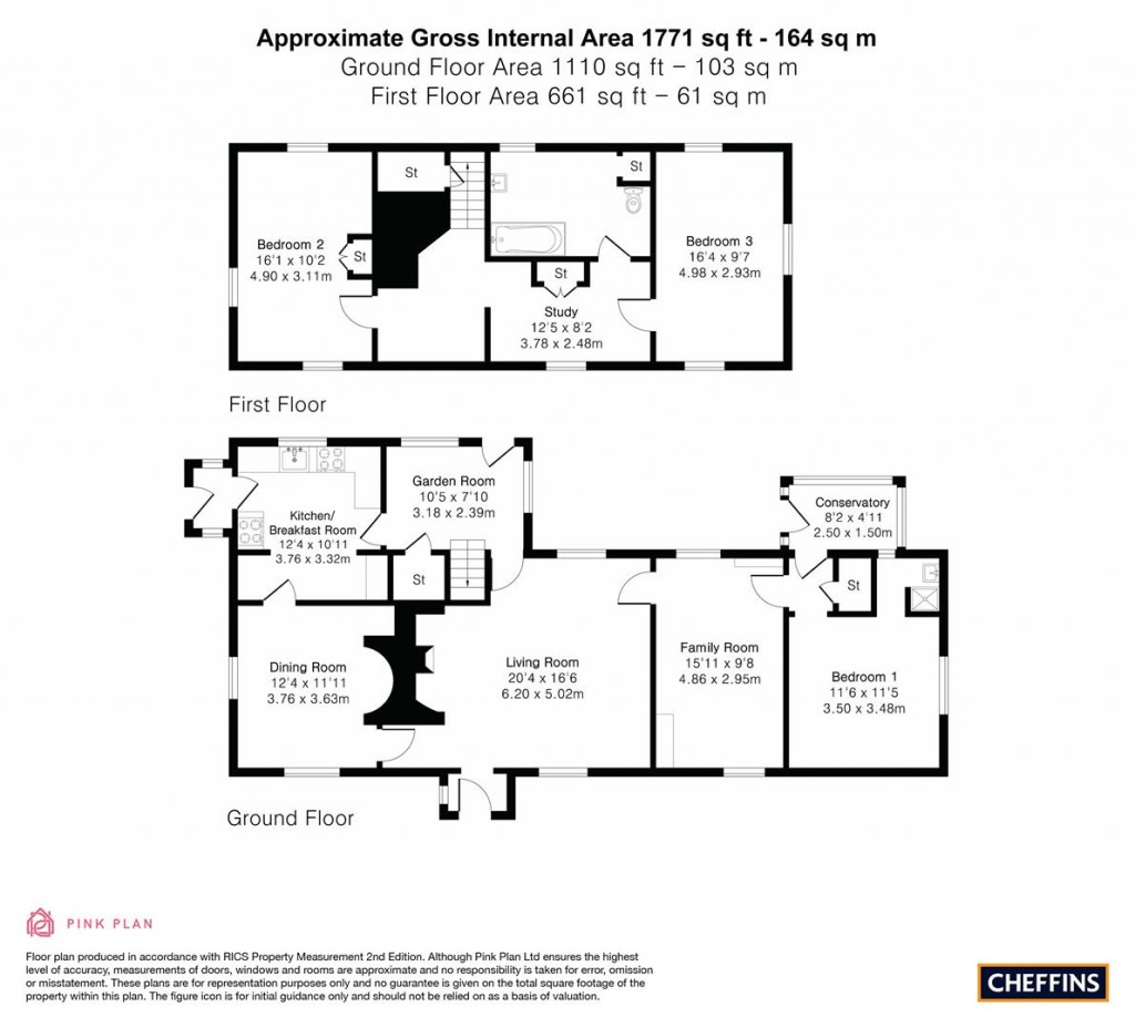 Floorplans For Dunstall Green, Ousden, Newmarket