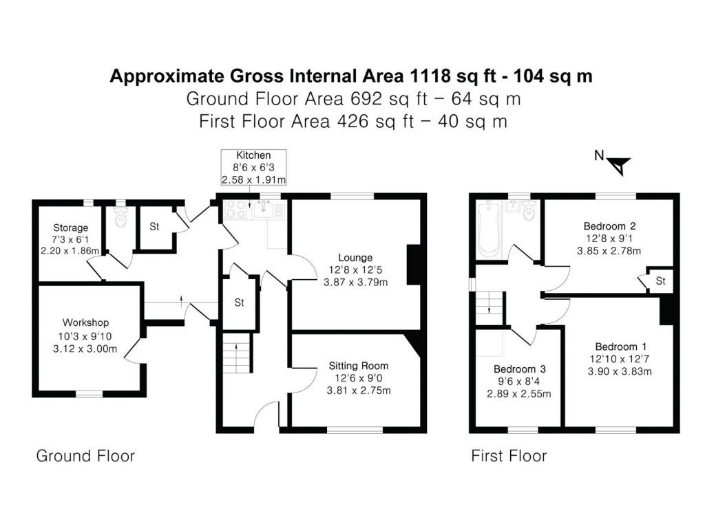 Floorplans For Smiths Green, Debden, Saffron Walden