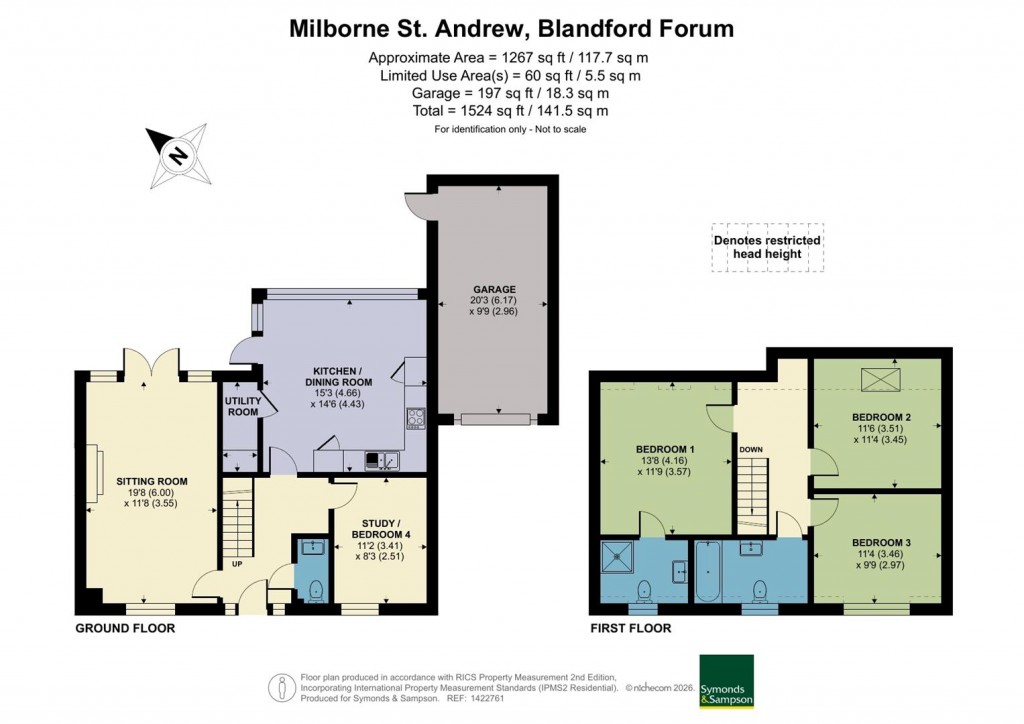 Floorplans For Fox View, Milborne St Andrew