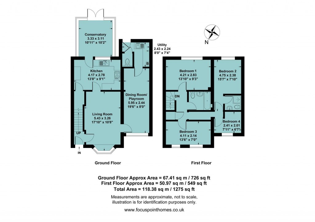 Floorplans For Winchester Close, Banbury