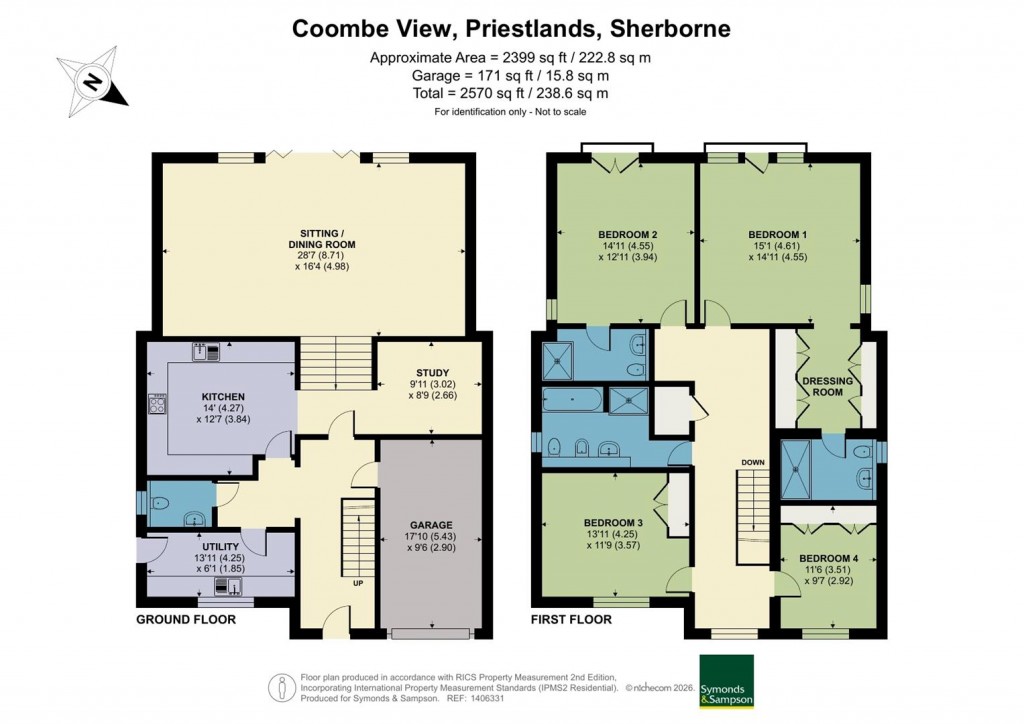 Floorplans For Priestlands, Sherborne, Dorset