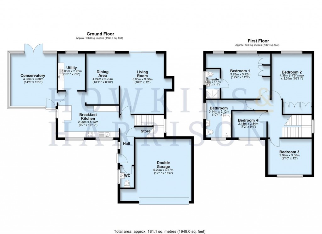 Floorplans For Bishop Dale, Thringstone, LE67