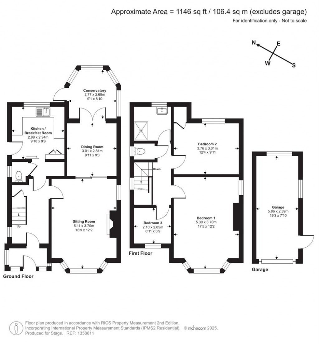 Floorplans For Rosebank Crescent, Exeter