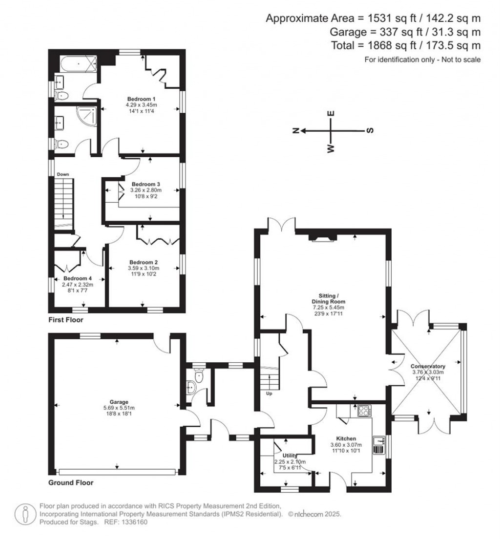 Floorplans For Mill Lane, Chideock
