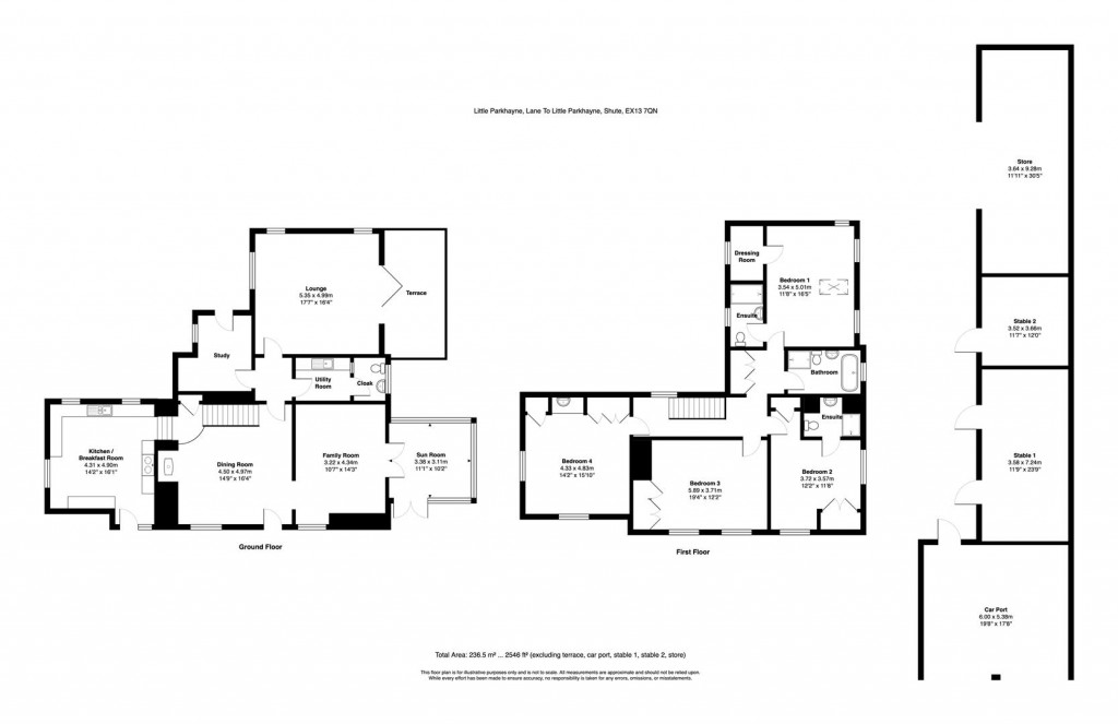 Floorplans For Shute, Axminster