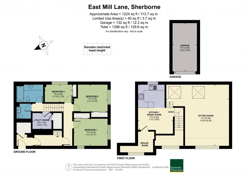 Floorplans For East Mill Lane, Sherborne, Dorset