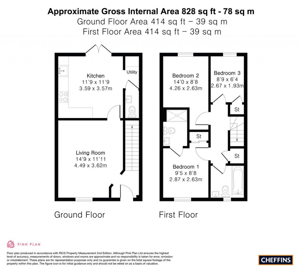 Floorplans For Gimbert Road, Soham, Ely