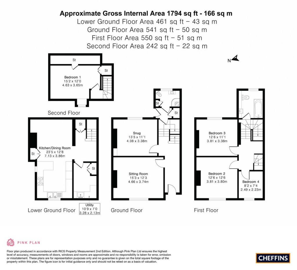 Floorplans For Hardwick Street, Cambridge