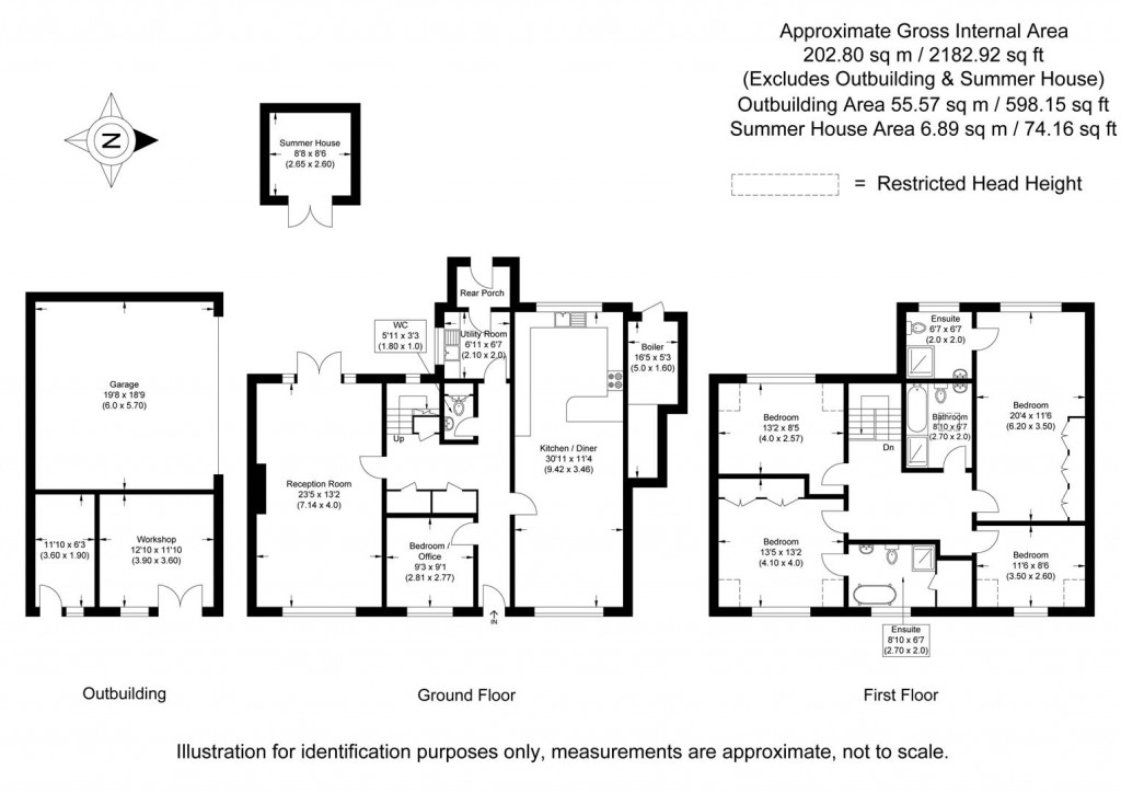 Floorplans For Crawley End, Chrishall, Royston
