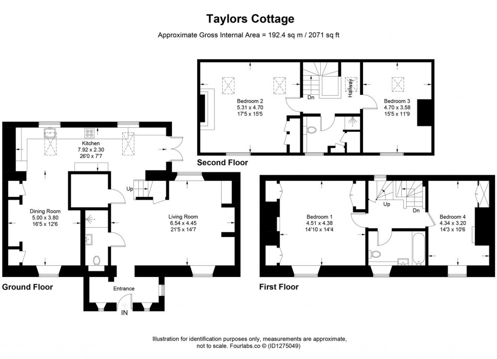 Floorplans For Alvescot, Oxfordshire