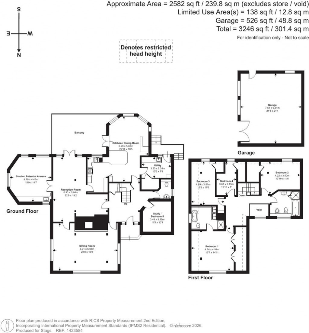 Floorplans For Northleigh Hill, Goodleigh, Barnstaple