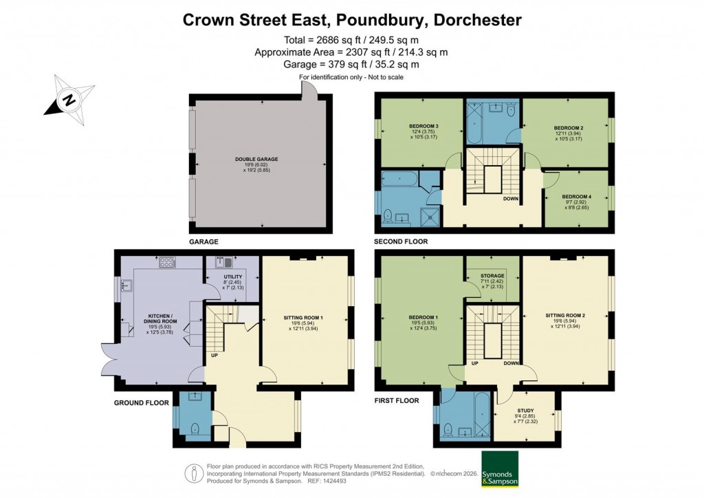 Floorplans For Crown Street East, Poundbury, Dorchester