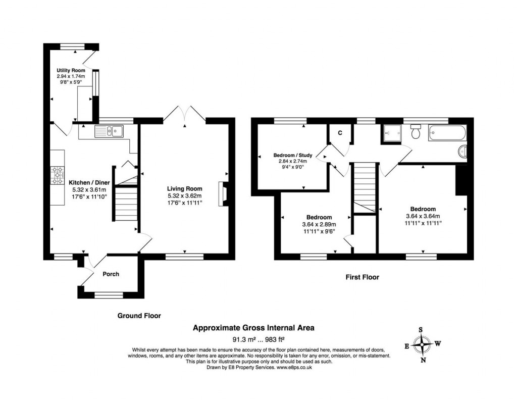 Floorplans For Midway, Middleton Cheney - end of chain