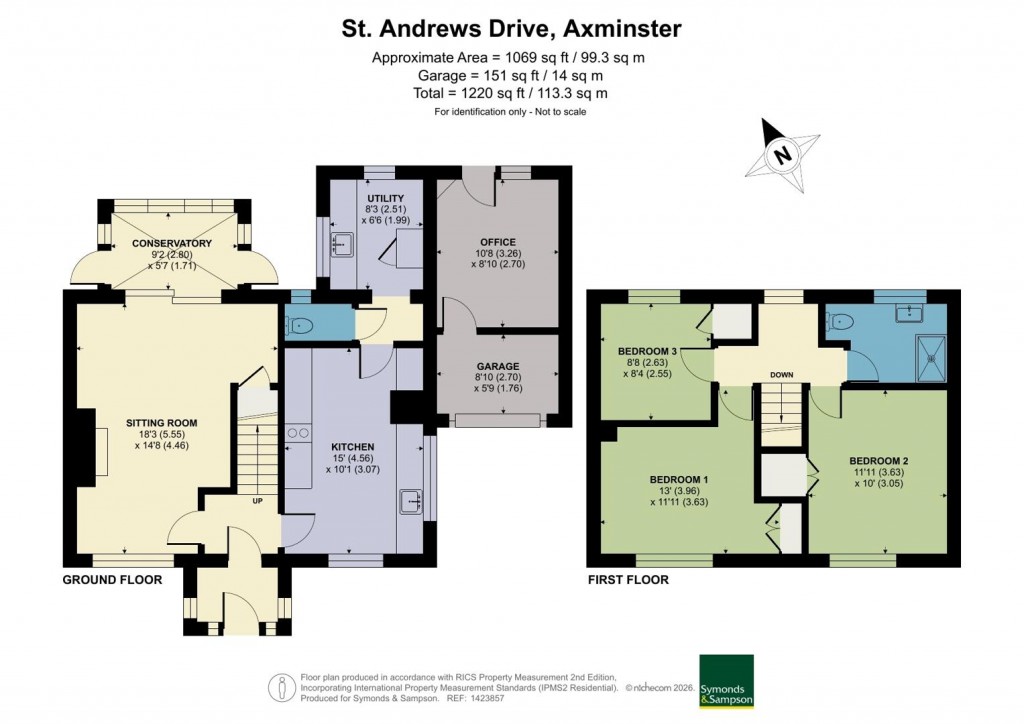Floorplans For St. Andrews Drive, Axminster