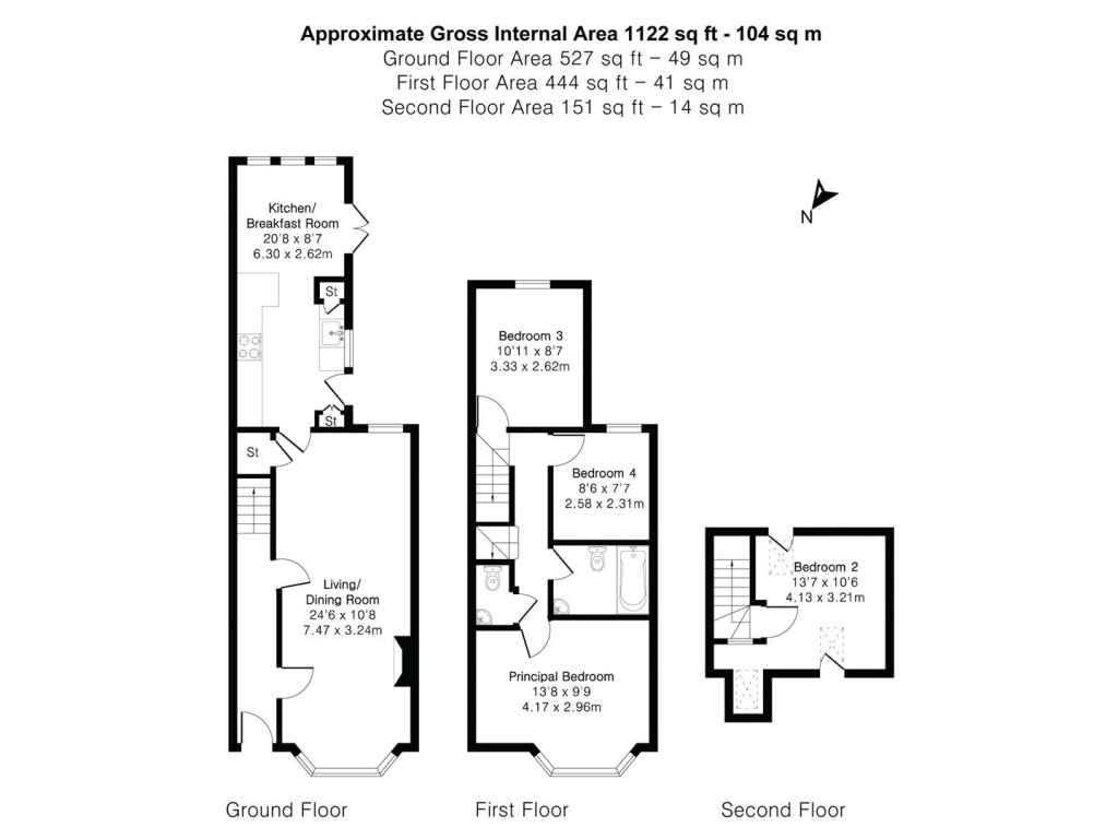 Floorplans For Richmond Road, Cambridge