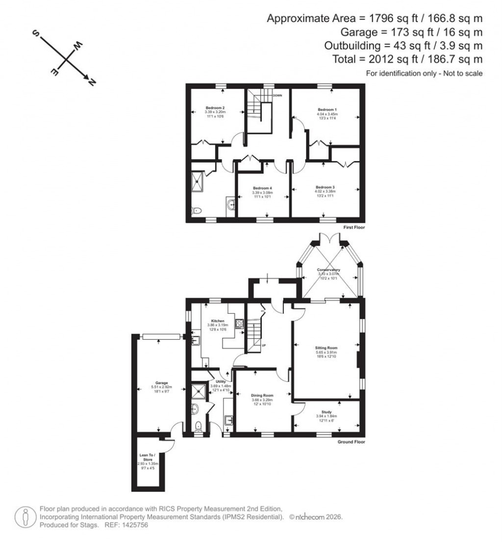 Floorplans For Trequite, St Kew