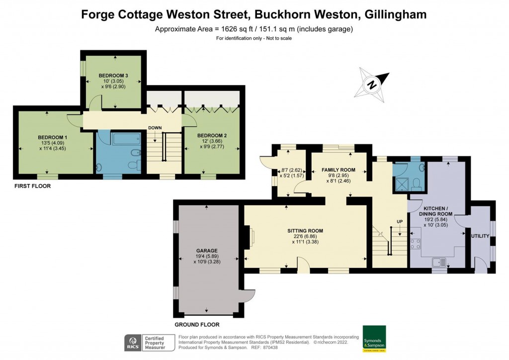 Floorplans For Weston Street, Buckhorn Weston, Gillingham