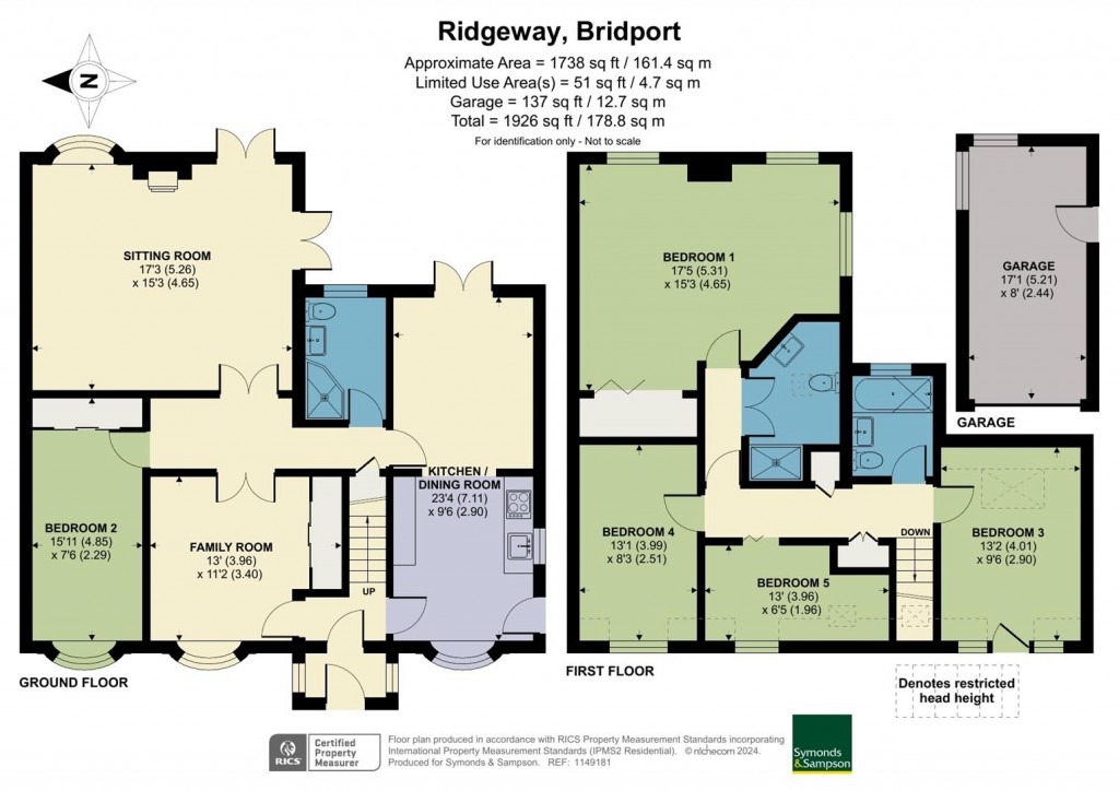Floorplans For Ridgeway, Bridport