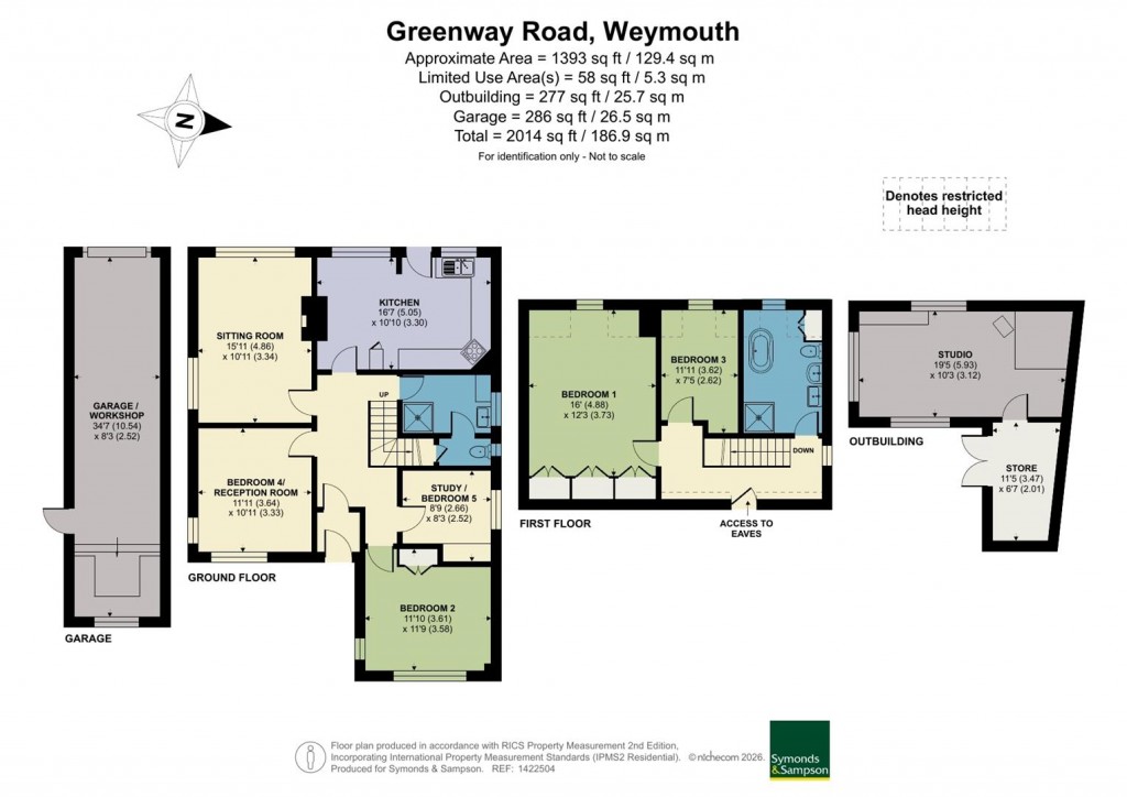 Floorplans For Greenway Road, Weymouth